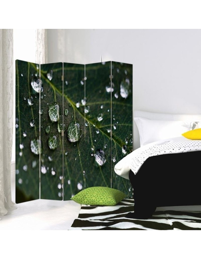 Practical room divider - Raindrops on a leaf | FEEBY