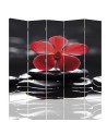Multipart partition screen - Zen with red orchid | FEEBY