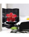 Multipart partition screen - Zen with red orchid | FEEBY