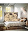 Modern room divider - Vintage world map | FEEBY