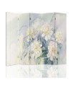 Decorative room divider - Delicate pastel flowers | FEEBY
