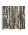 Double-sided screen - Bamboo stalks in brown | FEEBY