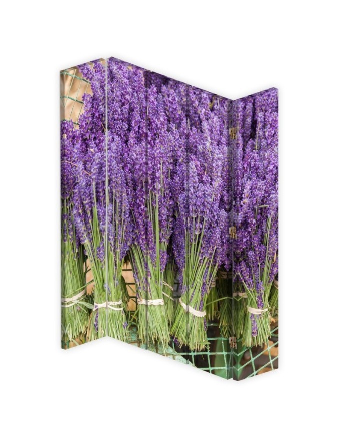 Decorative room divider - Lavender bouquets | FEEBY