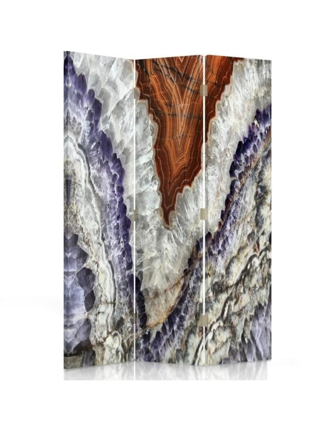 Double-sided folding screen - Mineral structure | FEEBY