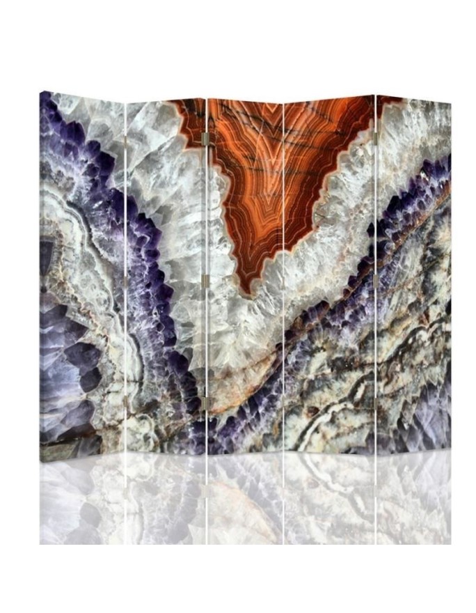 Double-sided folding screen - Mineral structure | FEEBY