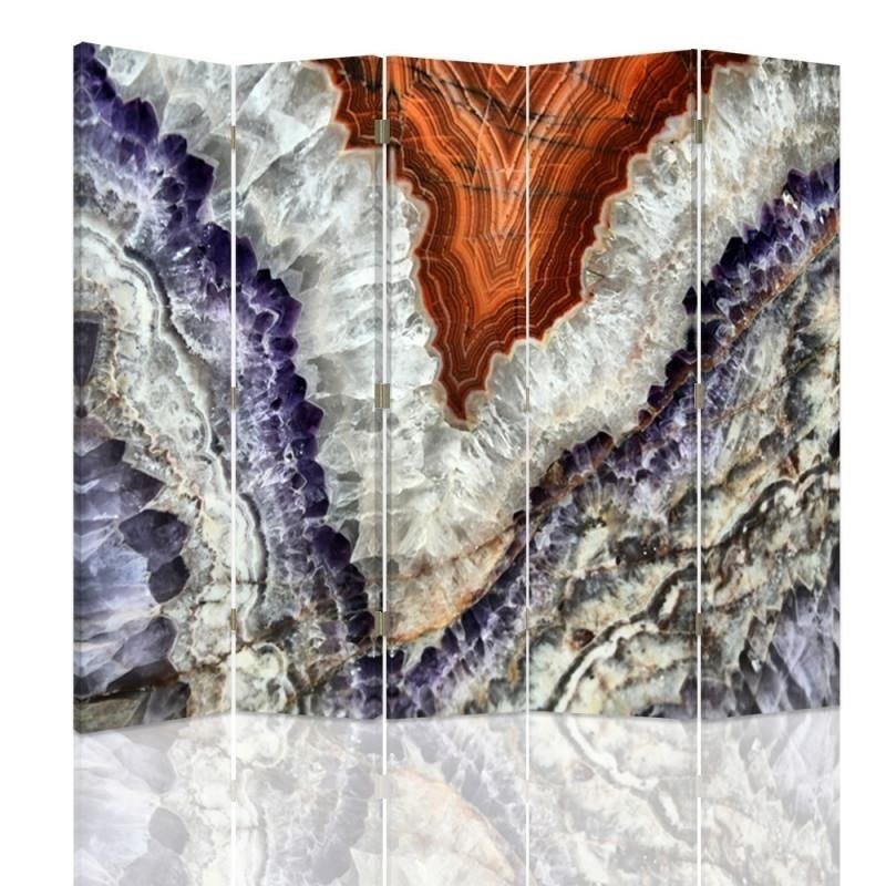 Double-sided folding screen - Mineral structure | FEEBY