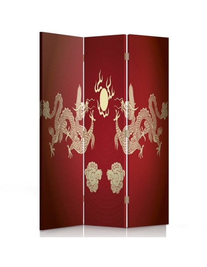 Two-sided screen - Red dragons | FEEBY