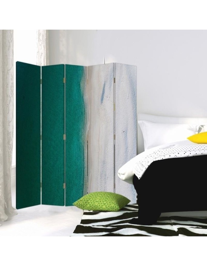 Modern multipart screen - Turquoise sea | FEEBY