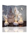 Rotating room divider - Buddha in candlelight | FEEBY