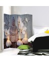 Rotating room divider - Buddha in candlelight | FEEBY