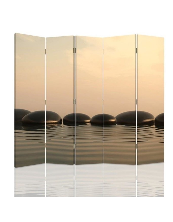 room divider - Grey composition of zen stones | FEEBY