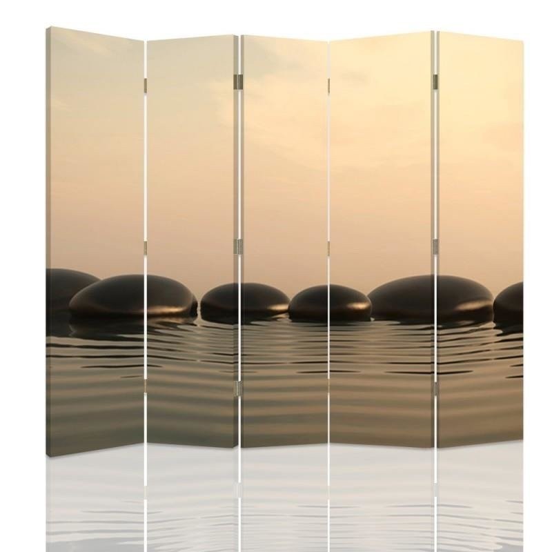 room divider - Grey composition of zen stones | FEEBY