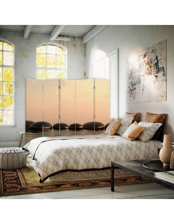 room divider - Grey composition of zen stones | FEEBY