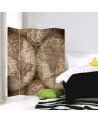 Double-sided folding screen - Antique world map | FEEBY