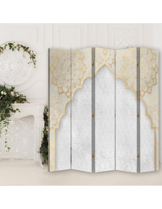 room divider - Oriental pattern in gold | FEEBY