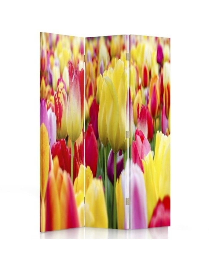 Multipart screen - Multicoloured tulips | FEEBY