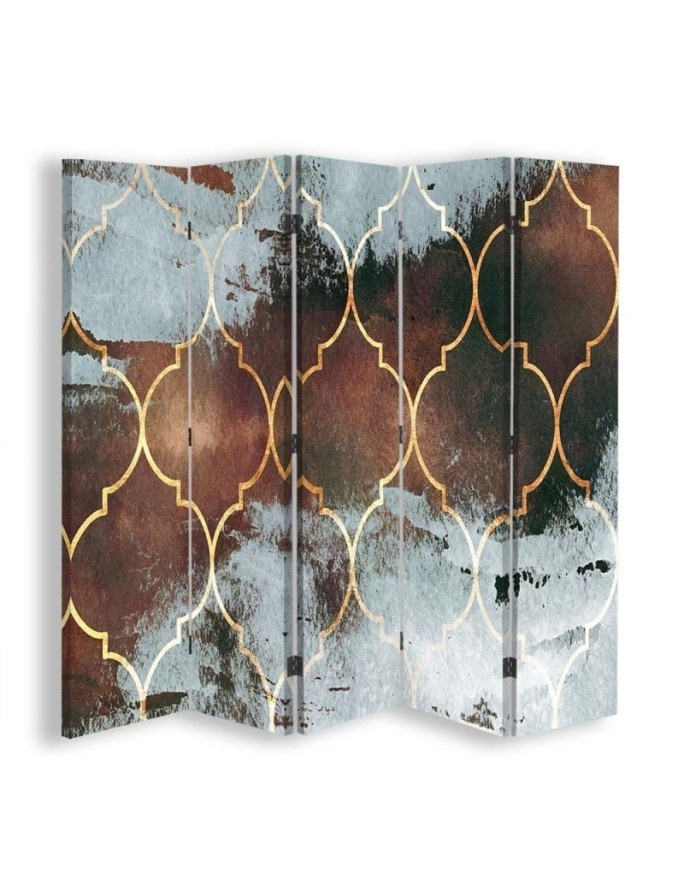 room divider - Moroccan clover in brown | FEEBY