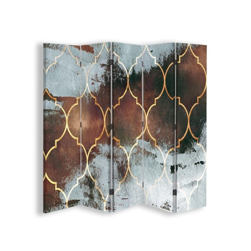 room divider - Moroccan clover in brown | FEEBY