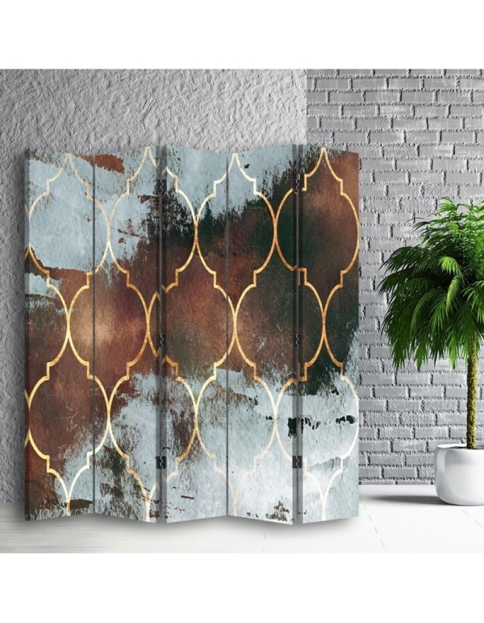 room divider - Moroccan clover in brown | FEEBY