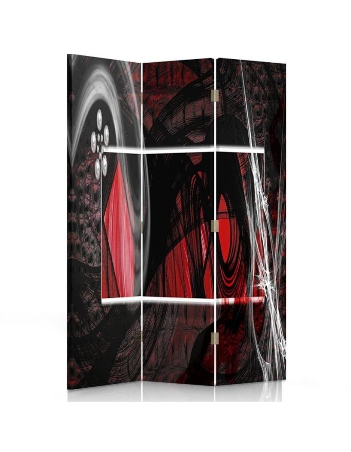 Room divider - Red expressive abstraction | FEEBY