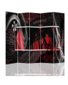 Room divider - Red expressive abstraction | FEEBY