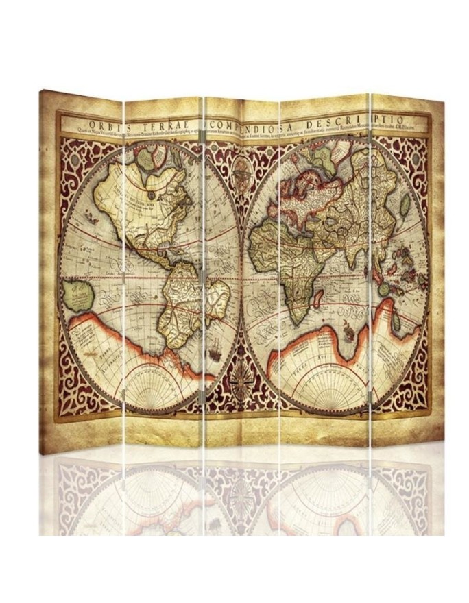 Decorative screen - Old world map | FEEBY