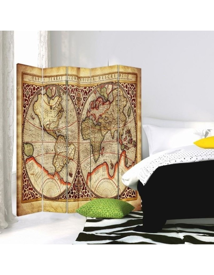 Decorative screen - Old world map | FEEBY