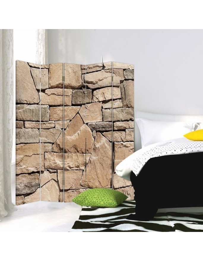 Living room divider - Beige sandstone wall | FEEBY