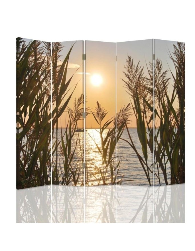 Bathroom divider - Sunset over the lake | FEEBY