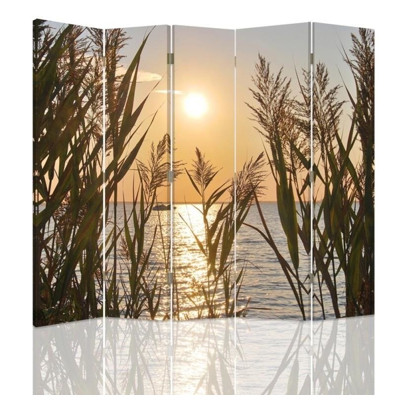 Bathroom divider - Sunset over the lake | FEEBY