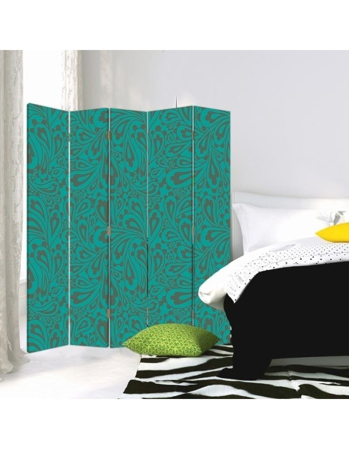 room divider - Wallpaper in turquoise | FEEBY