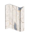 Beige bedroom divider - Delicate pattern in beige | FEEBY