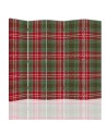 Bedroom divider - Red and green checkered | FEEBY