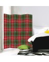 Bedroom divider - Red and green checkered | FEEBY
