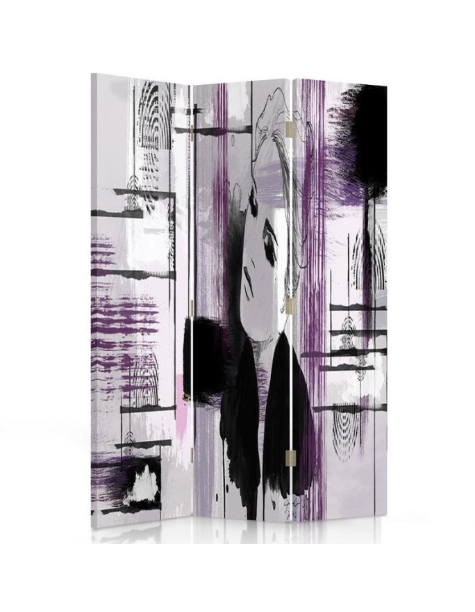 Double sided kitchen screen - Abstraction with woman | FEEBY
