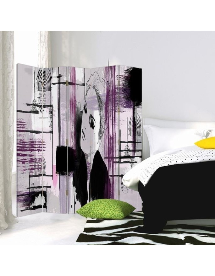 Double sided kitchen screen - Abstraction with woman | FEEBY