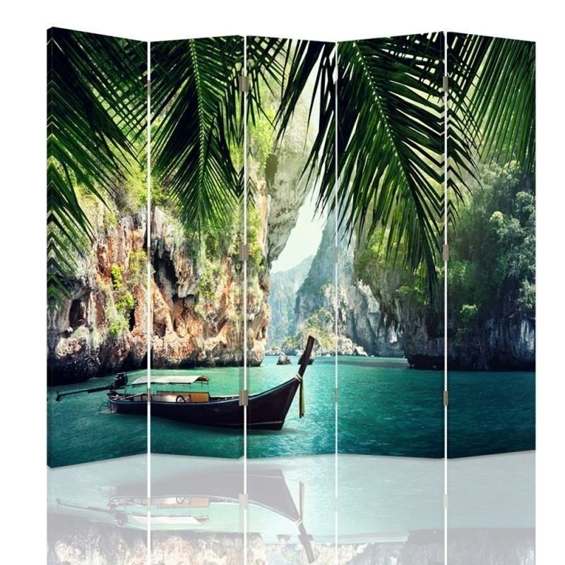 Bathroom divider - Boat in the tropics | FEEBY