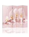 Double-sided folding screen - Zen orchids | FEEBY