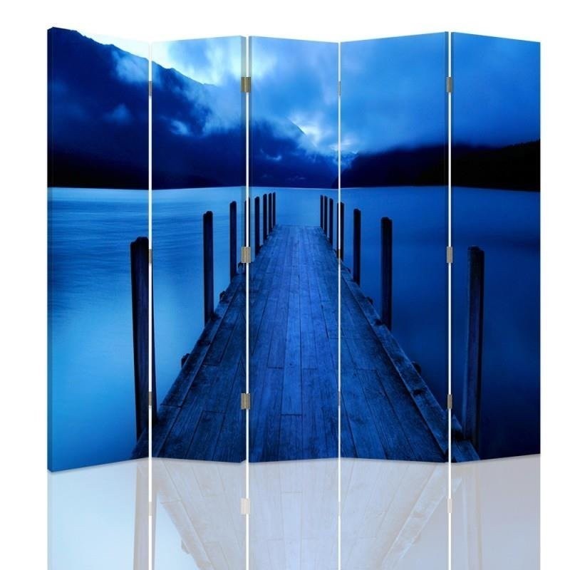 Practical bedroom divider - Blue bridge | FEEBY