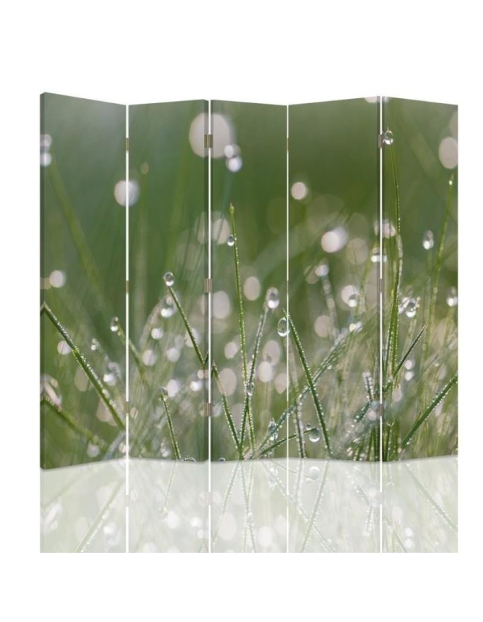 Decorative room divider - Dewdrops on the grass | FEEBY