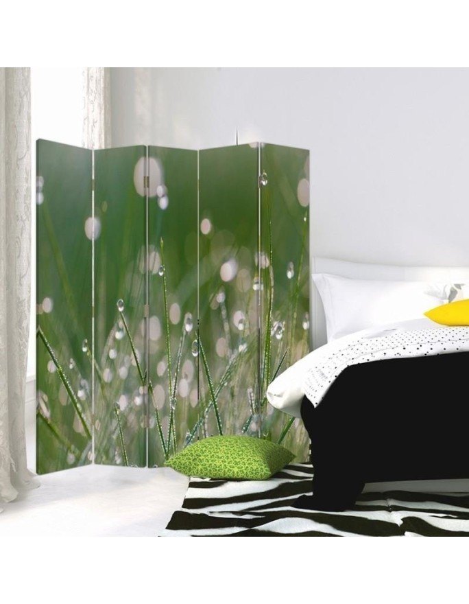 Decorative room divider - Dewdrops on the grass | FEEBY