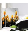 Bedroom divider - Meadow of yellow tulips | FEEBY