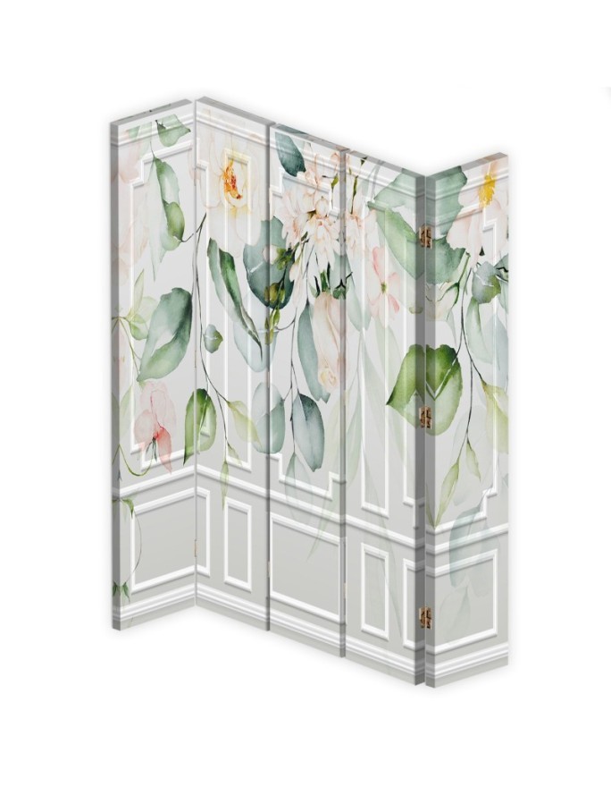 Decorative screen - Green leaves | FEEBY