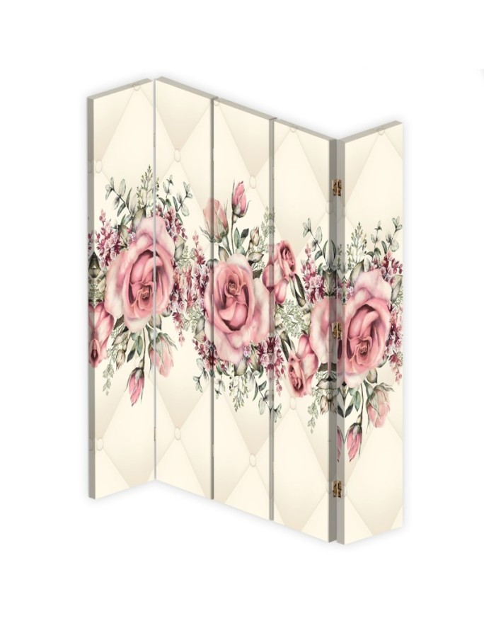Room divider - Blooming roses | FEEBY
