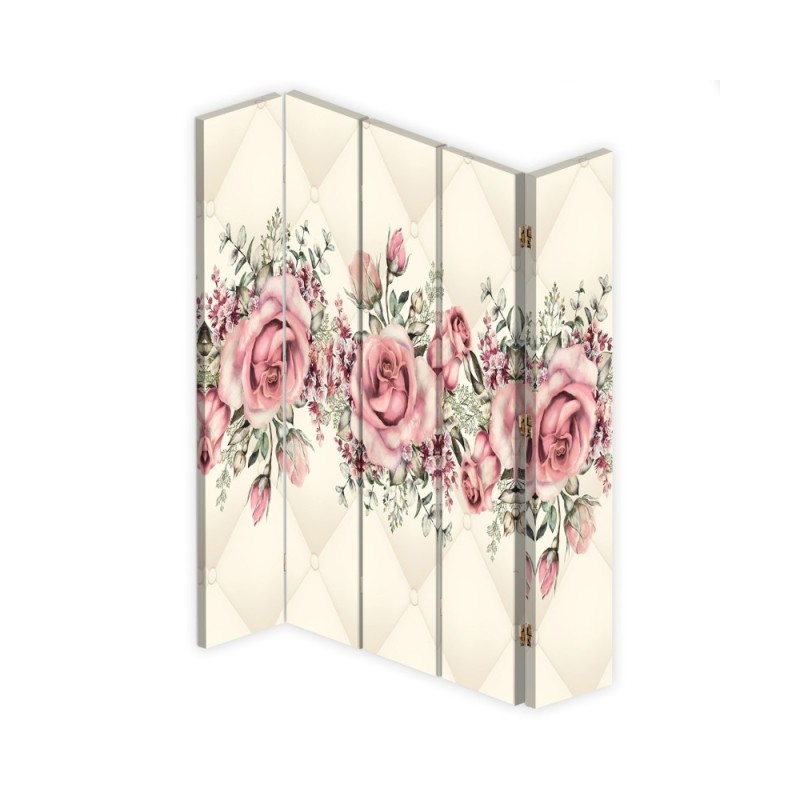 Room divider - Blooming roses | FEEBY