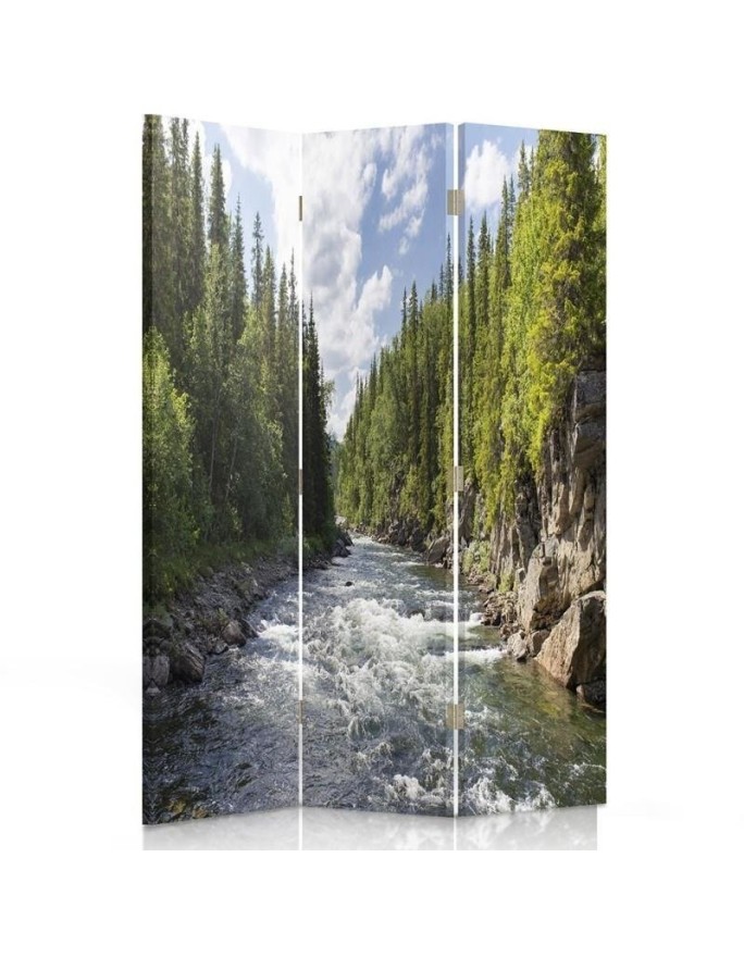 room divider - Rushing river in forest | FEEBY