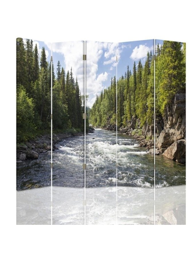 room divider - Rushing river in forest | FEEBY