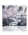 Swivel screen - Cherry blossom by a waterfall | FEEBY