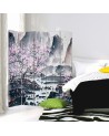 Swivel screen - Cherry blossom by a waterfall | FEEBY