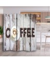Kitchen screen - Coffee inscription made from coffee beans | FEEBY